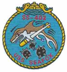 USS SEA FOXFISH TORPEDO SS402 Navy Submarine Patch - Saunders Military Insignia