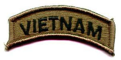 Vietnam Tab in green subdued - Saunders Military Insignia