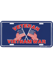 Vietnam War Veteran license plate - Saunders Military Insignia