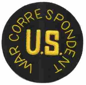 War Correspondent Large Patch,handmade - Saunders Military Insignia