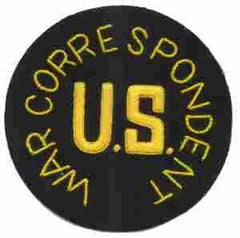 War Correspondent Large Patch,handmade - Saunders Military Insignia