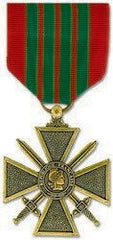WWII French Coix de Guerre with star Miniature Medal - Saunders Military Insignia