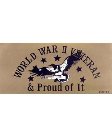 WWII Veteran bumper sticker